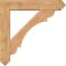 Ekena Millwork Olympic Arts and Crafts Smooth Bracket w/ Offset Brace, Western Red Cedar, 7 1/2"W x 38"D x 38"H BKT0806X38X38OLY03SWR - alternate 4